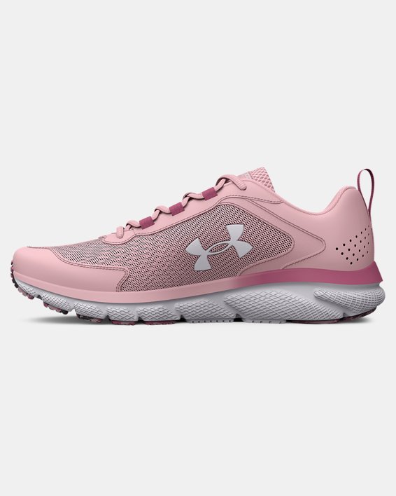 Women's UA Charged Assert 9 Marble Wide D Running Shoes, Pink, pdpMainDesktop image number 1